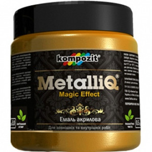 Емаль акрилова MetalliQ Kompozit римське золото 0,43 л
