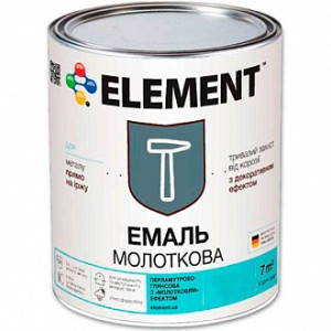 Емаль Element алкідна антикорозійна 3 в 1 Стоп іржа сірий глянець 0,7 кг