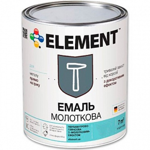 Емаль Element алкідна антикорозійна 3 в 1 Стоп іржа темно-коричневий глянець 2 кг