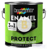 Емаль Kompozit антикорозійна 3 в 1 PROTECT RAL5010 синій шовковистий мат 0.75 кг