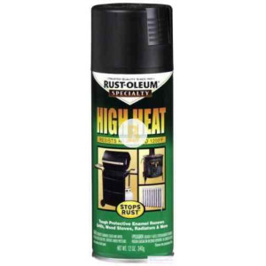 Фарба аерозольна Rust Oleum термостійка чорний мат 400 мл 500 г