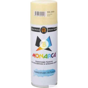 Фарба аерозольна універсальна MONARCA RAL 1014 слонова кістка глянець 520 мл 270 г
