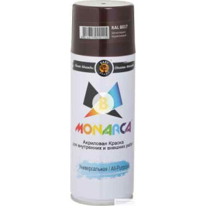 Фарба аерозольна універсальна MONARCA RAL 8017 шоколадно-коричневий глянець 520 мл 270 г