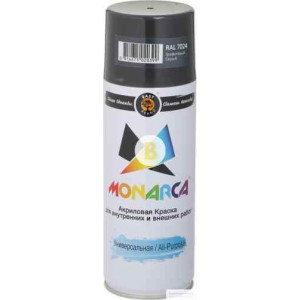 Фарба аерозольна в балончику MONARCA RAL 7024 сірий графітовий глянець 270 г