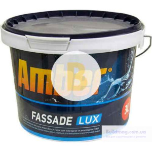 Фарба акрилова Amber Fassade LUX мат білий 3 л