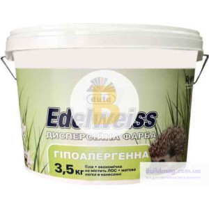Фарба акрилова Dufa гіпоалергенна Edelweiss D601 мат білий 3,5 кг