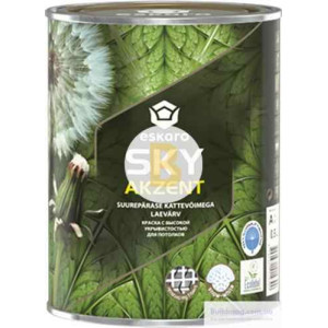 Фарба акрилова Eskaro Akzent Sky мат білий 0.9л