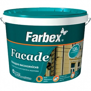 Фарба акрилова Farbex Facade білий 1,4 кг