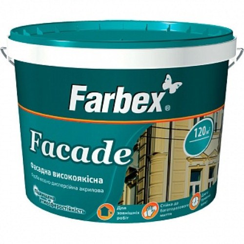Фарба акрилова Farbex Facade білий 1,4 кг