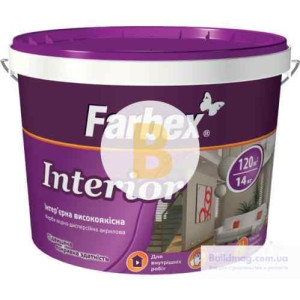 Фарба акрилова Farbex Interior база З мат база під тонування 3,6 кг