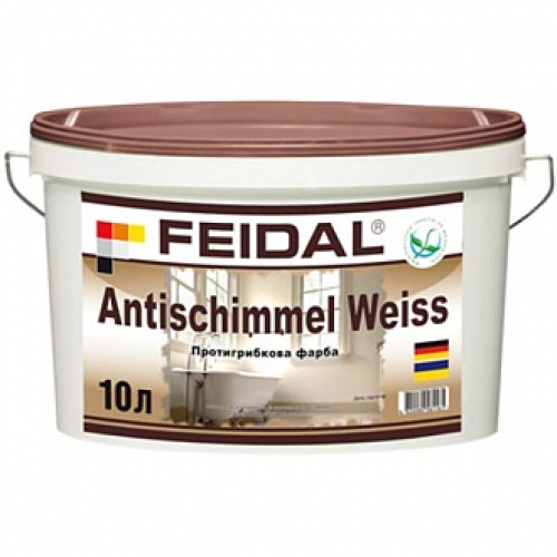 Фарба акрилова Feidal Antischimmel Weiss мат білий 1л