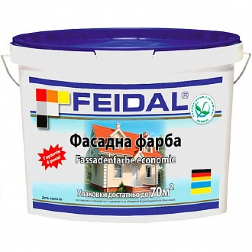 Фарба акрилова Feidal Fassadenfarbe economic мат білий 5л