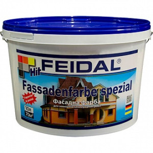 Фарба акрилова Feidal HIT Fassadenfarbe spezial мат білий 10л