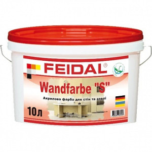 Фарба акрилова Feidal Wandfarbe "S" мат білий 5л