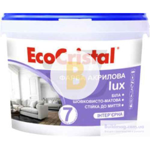 Фарба акрилова латексна EcoCristal Люкс 7 ІР-237 мат 1 л