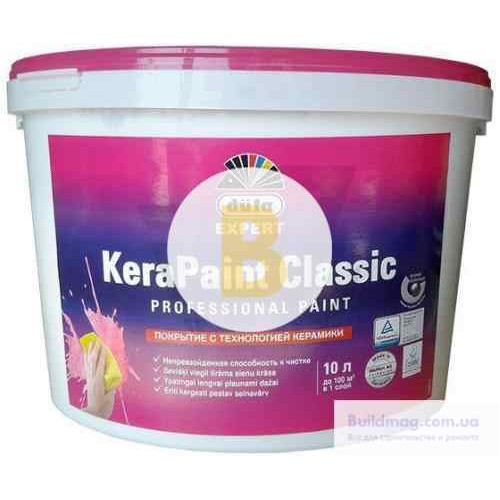 Фарба акрилова водоемульсійна Dufa Expert KeraPaint Classic з ефектом кераміки шовковистий мат білий 2,5 л