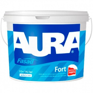 Фарба Aura Fasad Fort білий 1 л 1,41 кг