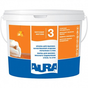 Фарба Aura Luxpro 3 білий 1 л 1,35 кг