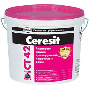 Фарба Ceresit CT 42 База А білий 3 л 4,2 кг