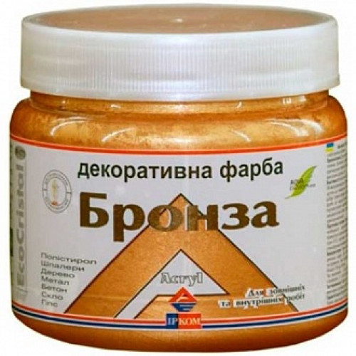 Фарба декоративна акрилова Ircom Decor бронзова 0,1 л