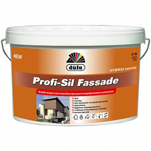 Фарба Dufa Profi-Sil Fassad D790 білий 10л 14кг