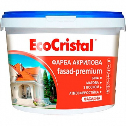 Фарба EcoCristal EcoCristal Преміум ІР-132 білий 3 л