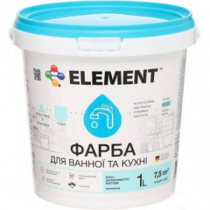 Фарба Element для ванної кімнати та кухні білий 1 л