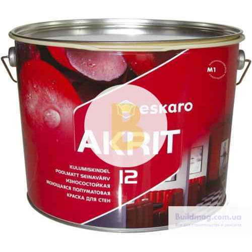 Фарба Eskaro Akrit 12 білий 0,95 л 1,12 кг