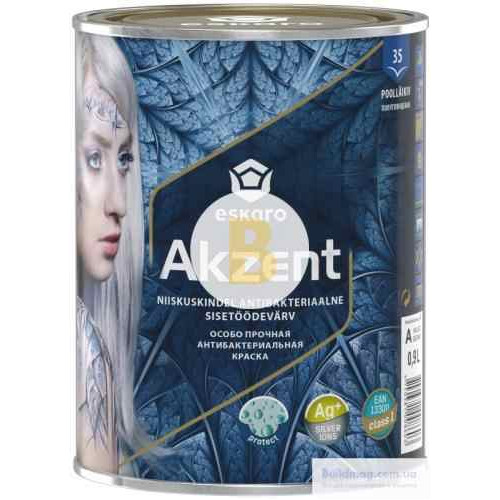 Фарба Eskaro Akzent білий 0,9 л 1,4 кг