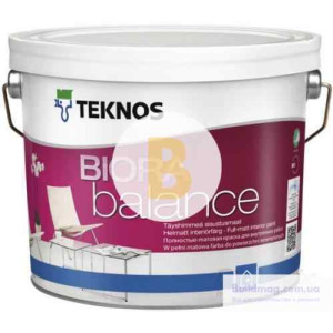 Фарба інтер'єрна акрілатна TEKNOS BIORA Balance база 1 мат білий 0,9 л