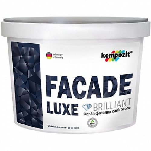 Фарба Kompozit Facade Luxe (база А) білий 7 кг