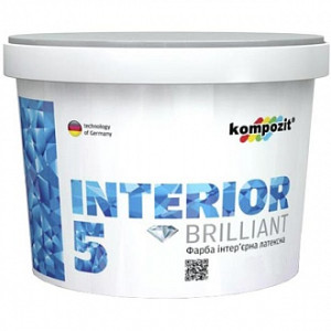 Фарба Kompozit INTERIOR 5 білий 4,7 л 7 кг