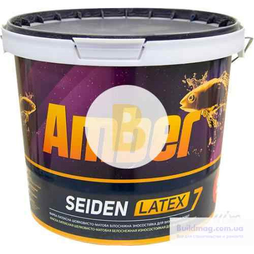 Фарба латексна Amber SEIDEN LATEX 7 шовковистий мат білий 5 л