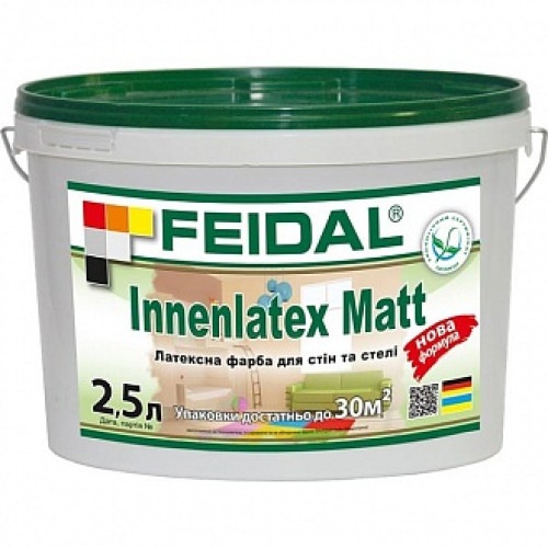 Фарба латексна Feidal Innenlatex Matt мат білий 1 л