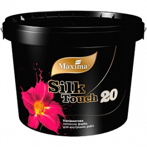 Фарба латексна Maxima Silk Touch 20 напівмат білий 1.2 кг