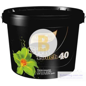 Фарба латексна Maxima Silk Touch 40 напівглянець білий 1.2 кг