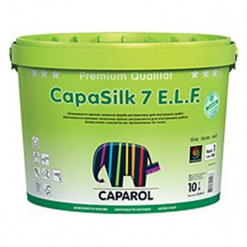 Фарба латексна водоемульсійна Caparol CapaSilk 7 E.L.F. В1 шовковистий мат білий 10л
