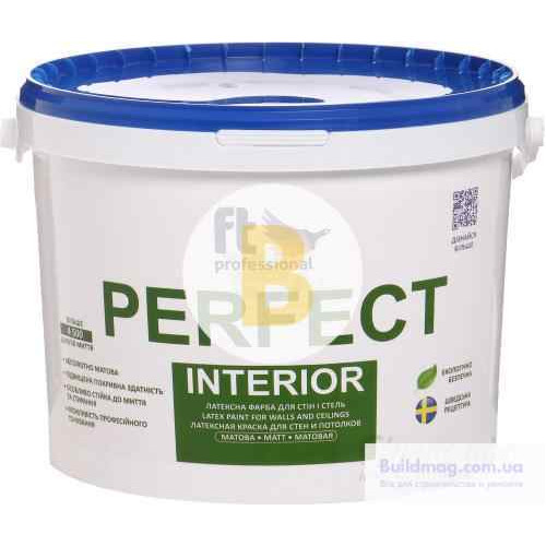 Фарба латексна водоемульсійна FT Professional Perfect Interior Base А мат білий 1л