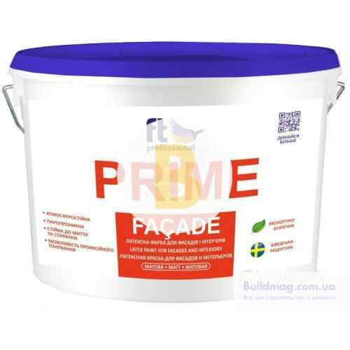 Фарба латексна водоемульсійна FT Professional Prime Facade Base A білий глибокий мат 3 л