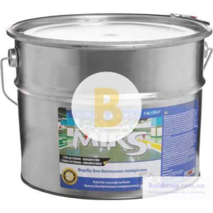 Фарба MIKS Color для бетонних поверхонь сірий мат 12 кг