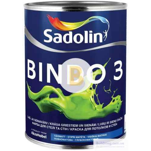 Фарба Sadolin Bindo 3 WO білий 1 л
