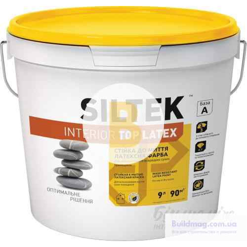 Фарба Siltek INTERIOR TOP LATEX База А білий 9л