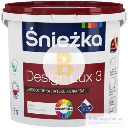 Фарба Sniezka Design LUX білий 5 л 6,7 кг