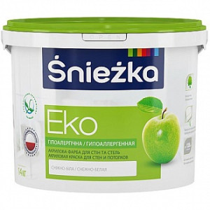 Фарба Sniezka Еко білий 10л 14кг