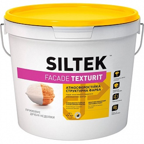 Фарба структурна FACADE TEXTURIT База ТА Siltek білий 4,5 л