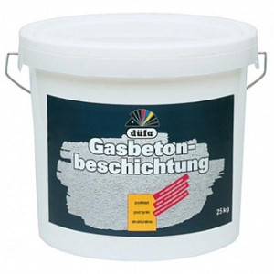 Фарба структурна Gasbetonbeschichtung D 10 Dufa білий 25 л 25 кг