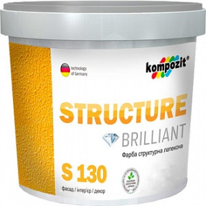 Фарба структурна STRUCTURE S130 Kompozit білий 4,38 л 7 кг