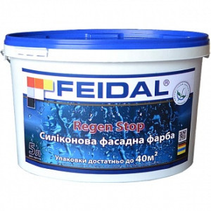 Фарба силіконова Feidal Regen Stop мат білий 5л