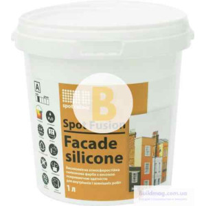 Фарба силіконова водоемульсійна Spot Colour Fusion Facade Silicone мат білий 1л