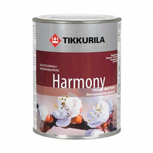 Фарба TIKKURILA Harmony, база А білий 0,9 л 1,3 кг в магазині Зубило Фарба TIKKURILA Harmony, база А білий 0,9 л 1,3 кг